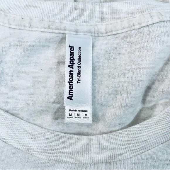 American Apparel All Seeing Eye Graphic Tee Tri-blend Gray Medium - Picture 5 of 6